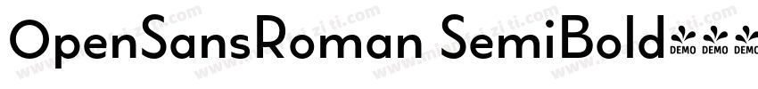 0penSansRoman SemiBold字体转换